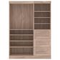 Bestar Pur 61" Closet Organizer in Rustic Brown, , large