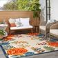 Nourison Aloha ALH32 7"10" x 10"6" Multicolor Indoor/Outdoor Area Rug, , large