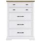 Ashley 5-Piece King Bedroom Set in White and Natural, , large