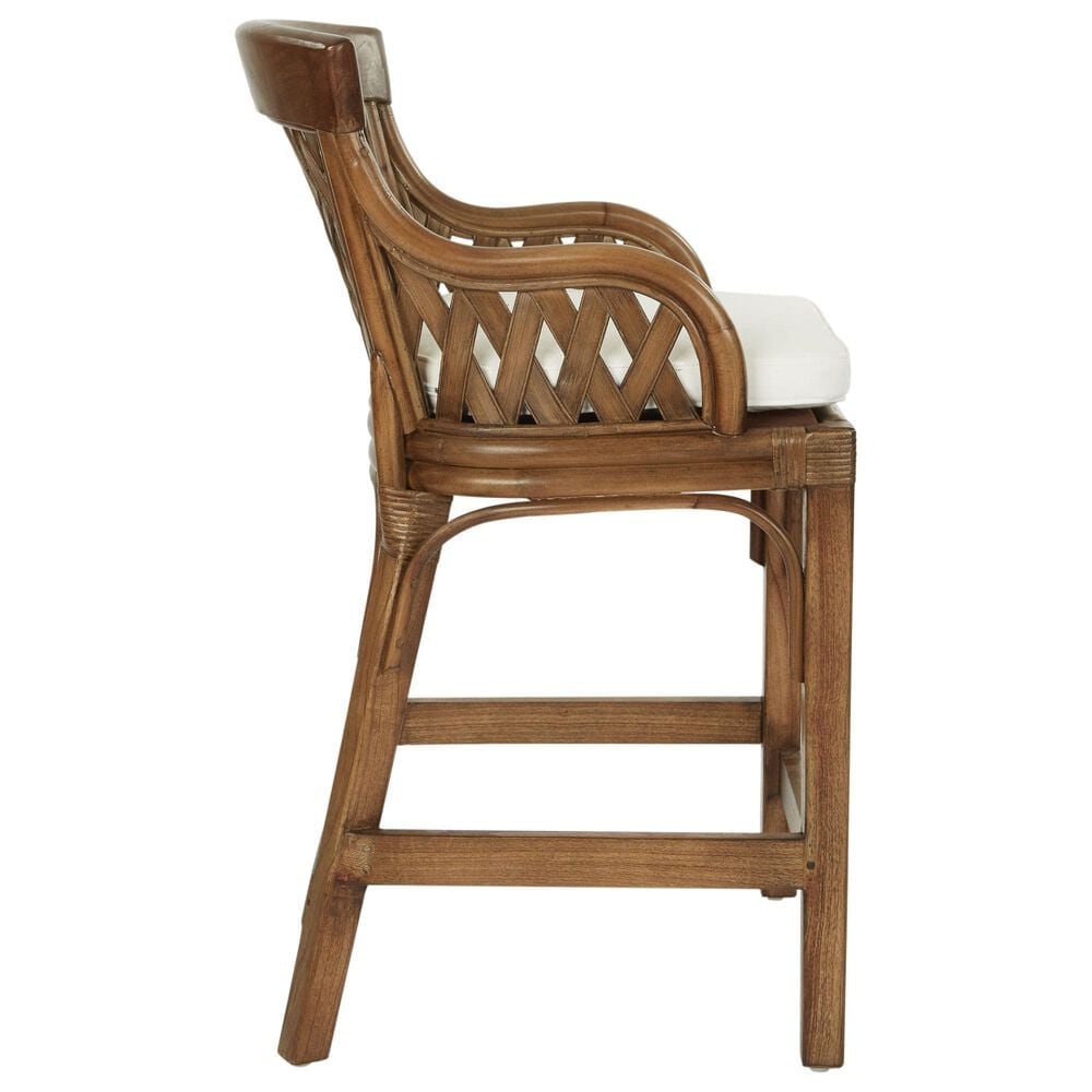 Office Star Products Plantation 24&quot; Counter Stool in Brown Stained, , large