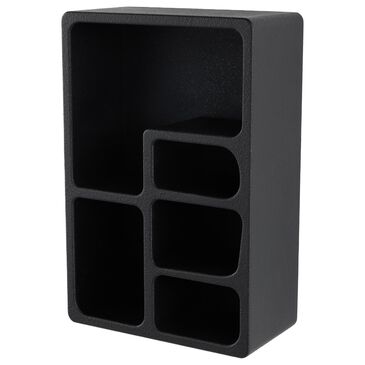 Maple and Jade 16" Wall Shelf with Arched Block Shapes in Black, , large