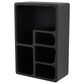 Maple and Jade 16" Wall Shelf with Arched Block Shapes in Black, , large