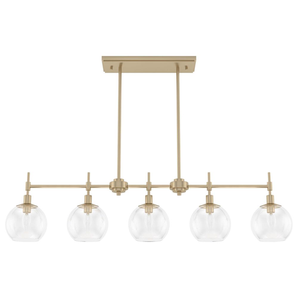 Hunter Xidane 5-Light Linear Chandelier in Alturas Gold, , large