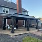 HOMLUX 12" x 20" Permanent Hardtop Gazebo with Double-Tier Roof in Gray, , large
