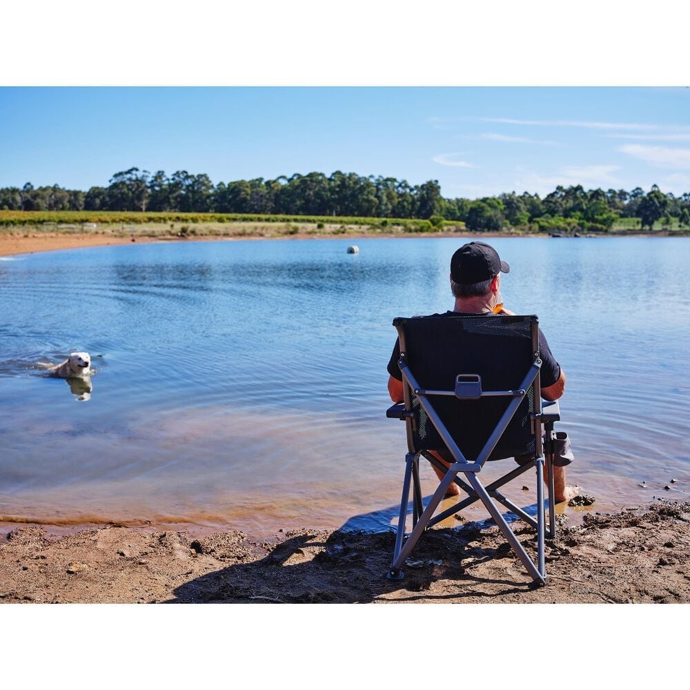 YETI Trailhead Camp Chair with Navy Cushion in Black, , large