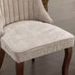 Hearth and Haven Rayon Side Chair with Beige Cushion in Light Brown (Set of 2), , large