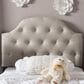 Baxton Studio Morris Twin Upholstered Headboard in Light Beige, , large