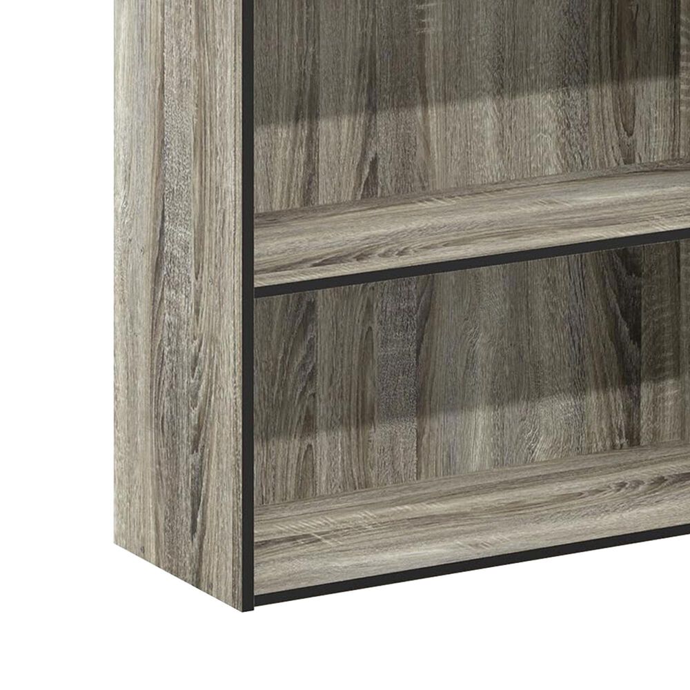 HOMLUX 4-Tier Open Shelf Bookcase in French Oak, , large