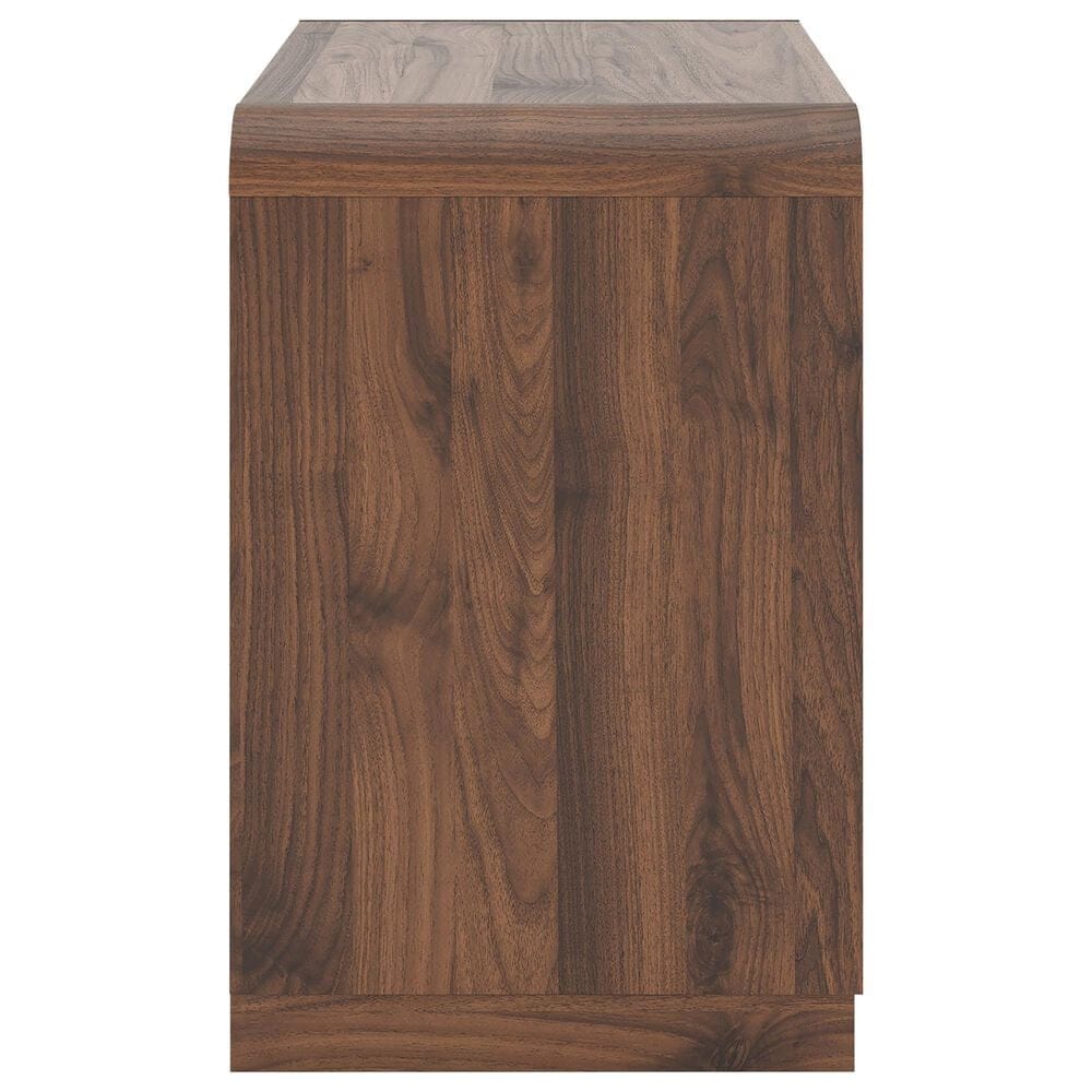 Ashley Fortlorn 4-Piece King Bedroom Set in Walnut Brown LED Light, , large