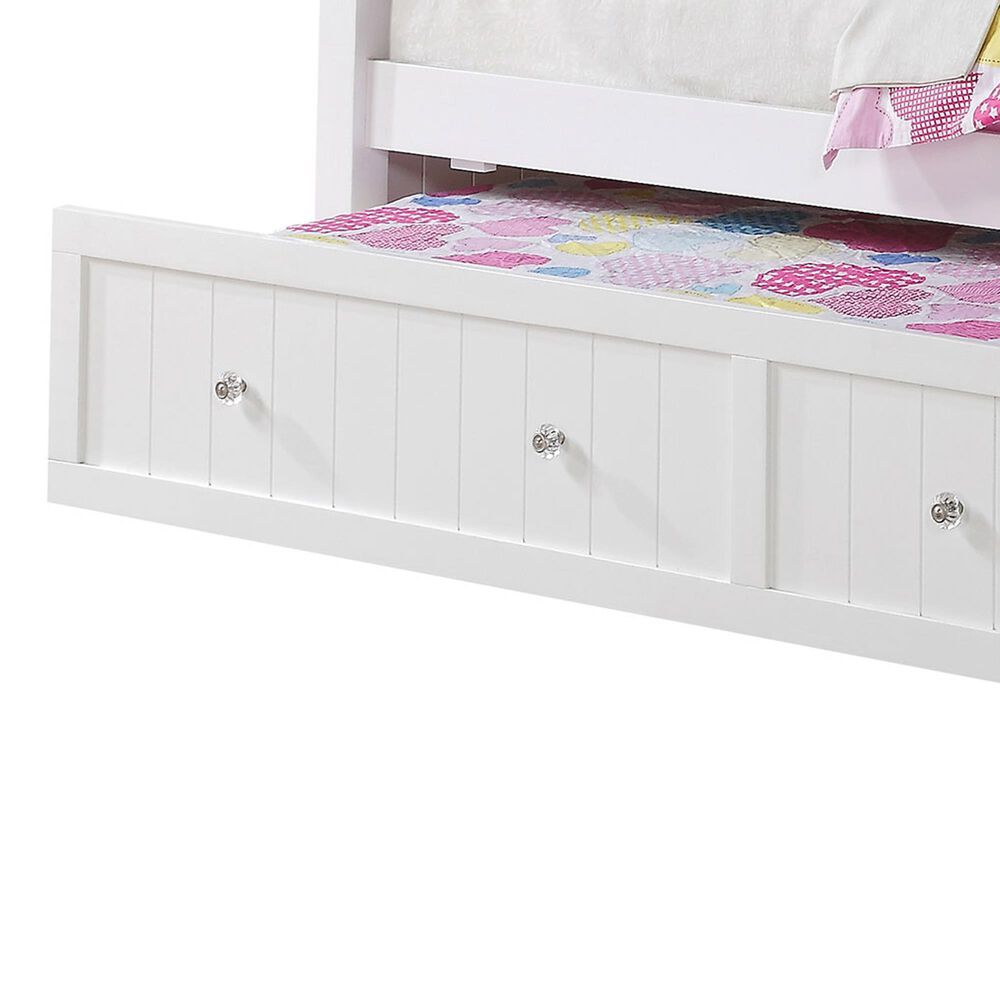 Pacific Landing Twin Daybed with Trundle in White, , large