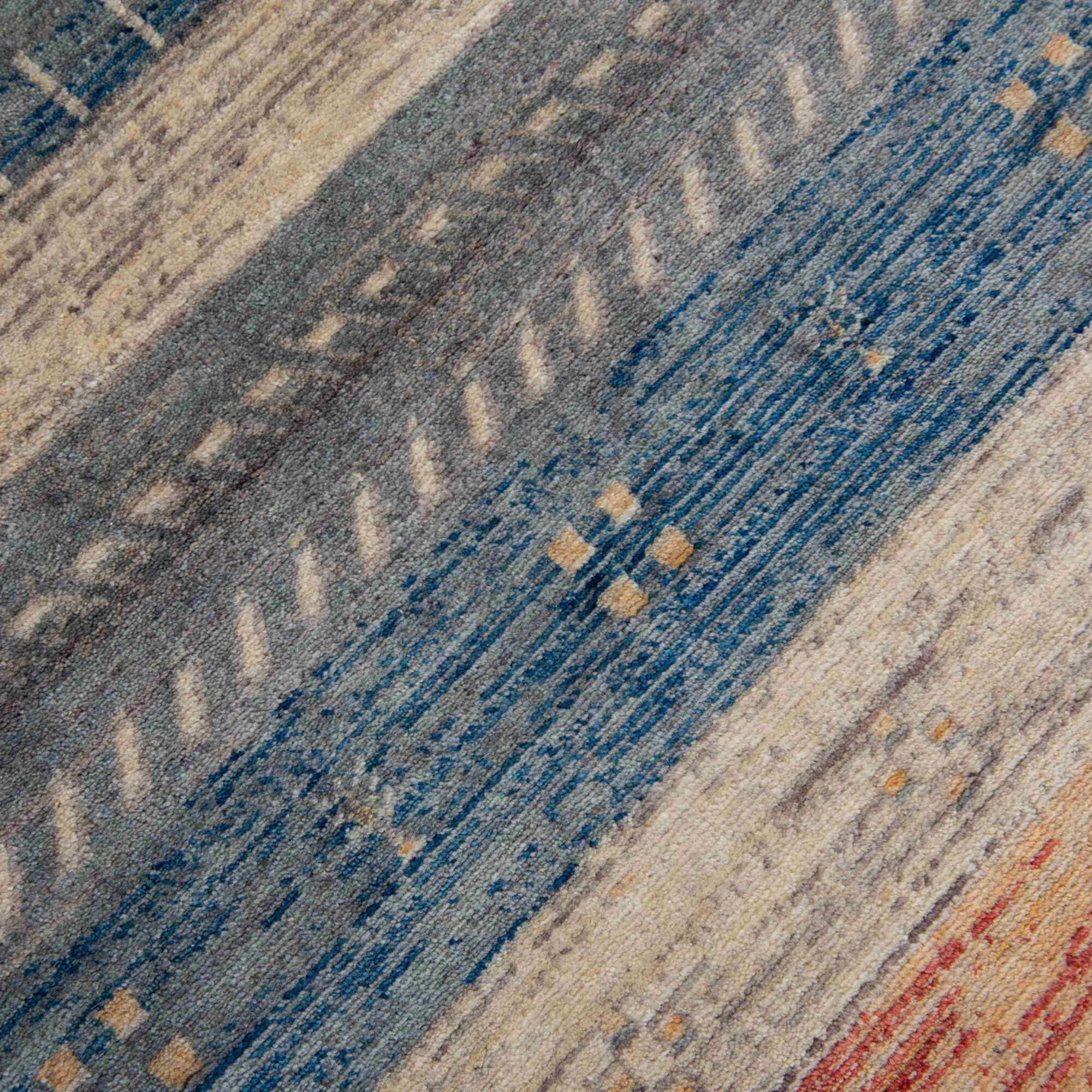 RIZZY Spectrum Gray, Dark Blue, Teal, Rust, Cream, Beige and Ivory