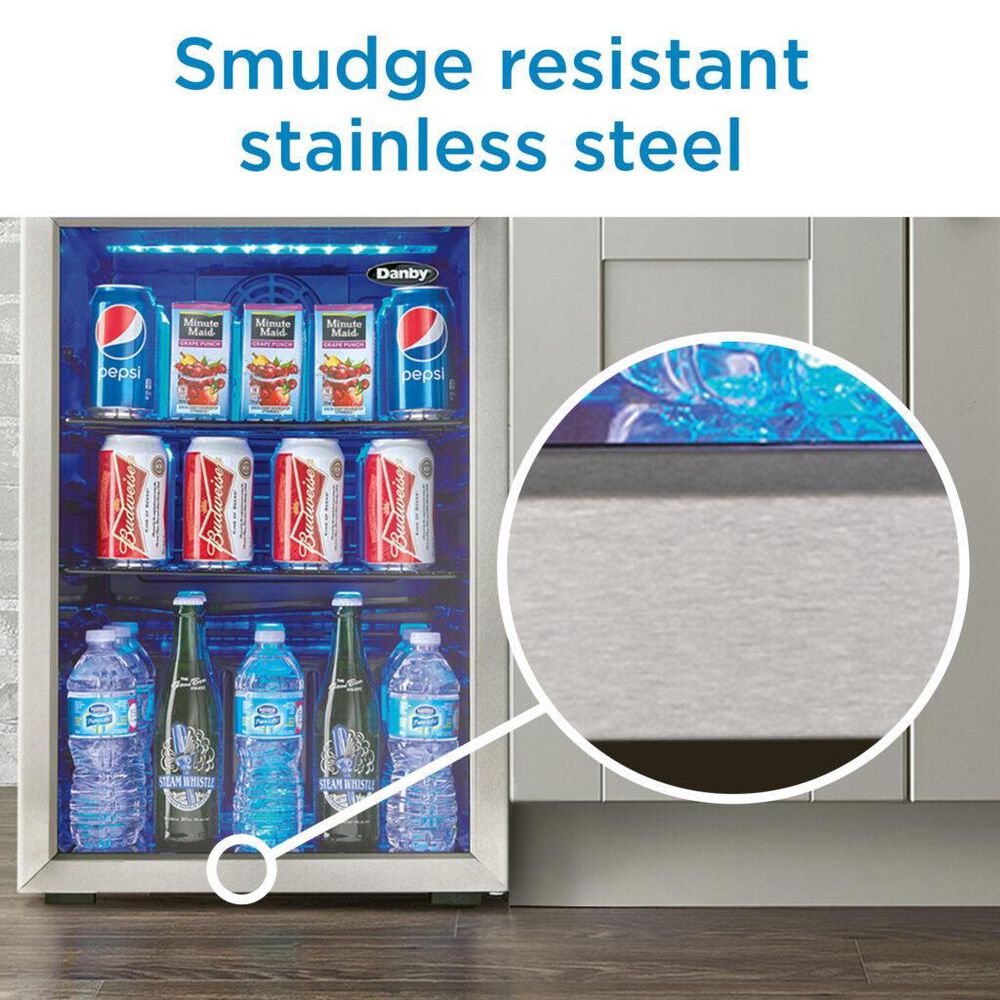 Danby 2.6 Cu. Ft. Freestanding Beverage Center in Stainless Steel, , large