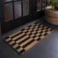 Balta Rugs Checkerboard Stripe Black 1"6" x 2"6" Door Mat, , large