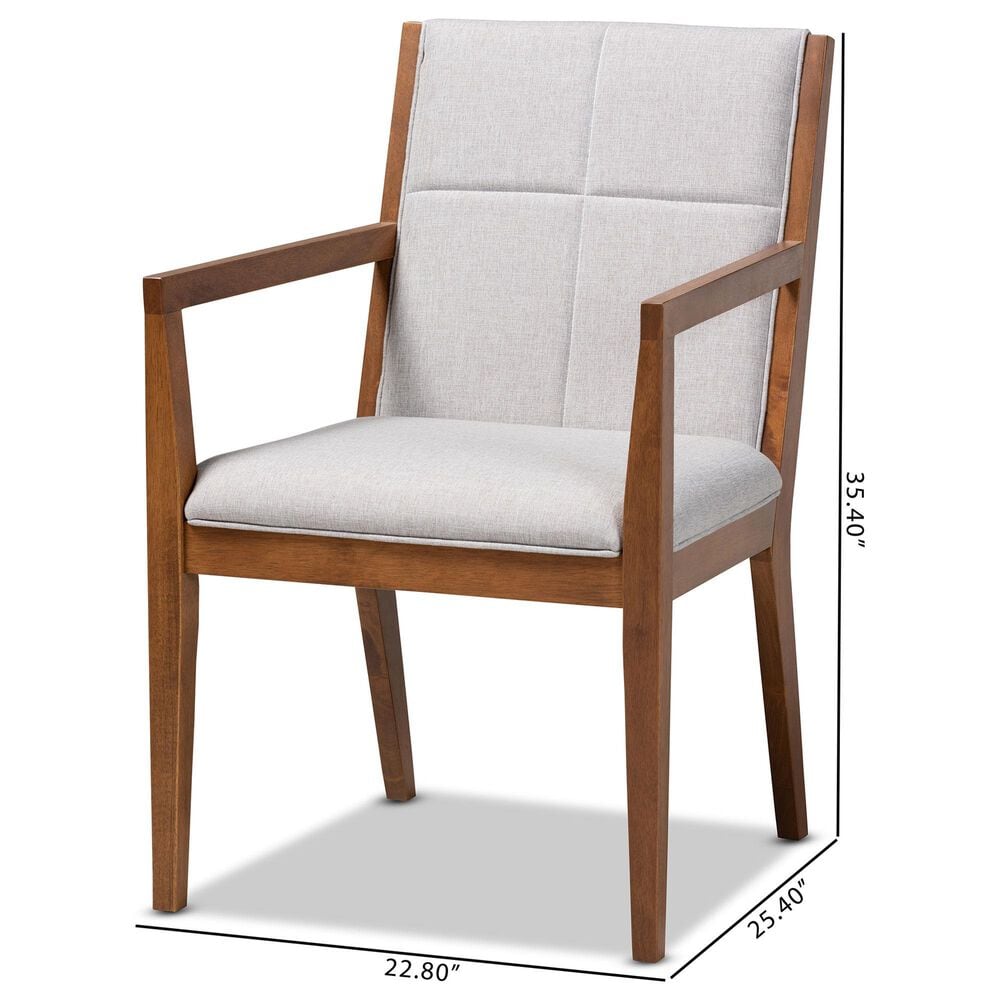 Baxton Studio Theresa Accent Chair in Dark Grey (Set of 2), , large