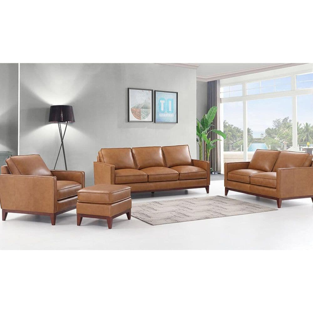 Italiano Furniture Newport Sofa in Camel | Nebraska Furniture Mart