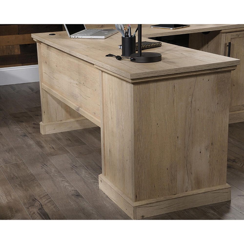 Sauder Aspen Post L-Shaped Desk in Prime Oak, , large