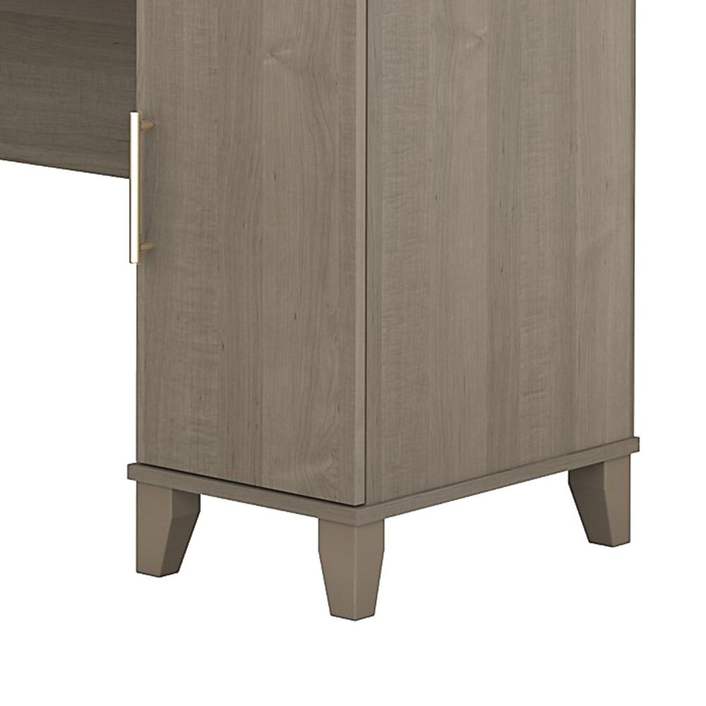 Bush Somerset 60" L Shaped Desk in Ash Gray Nebraska Furniture Mart