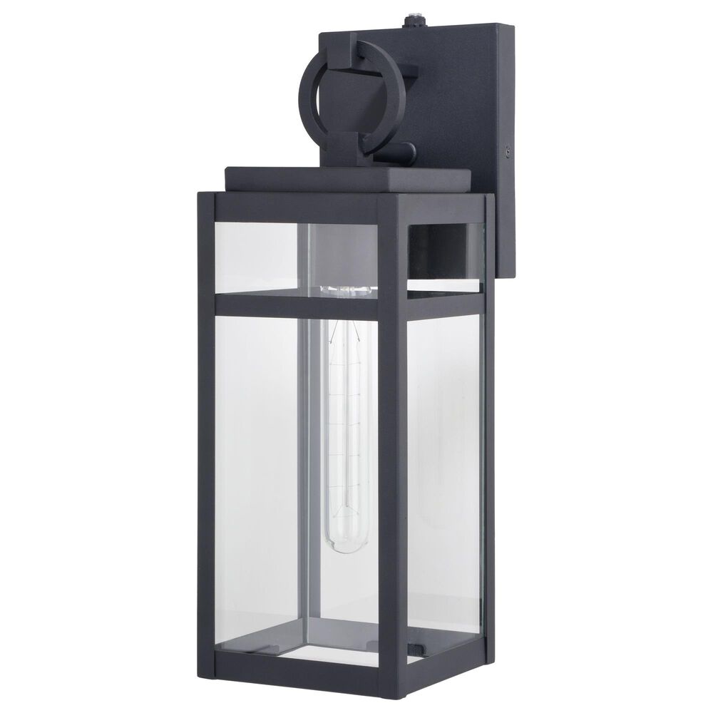Vaxcel Hubbard 15.25" 1-Light Outdoor Wall Sconce in Textured Black, , large