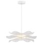 Golden Lighting Whisper 24" 1-Light LED Pendant in Matte White, , large