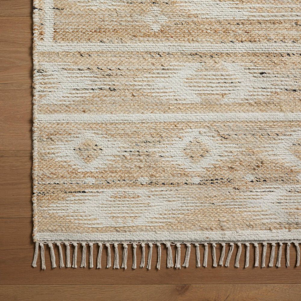 Angela Rose Rivers 2&#39;3&quot; x 3&#39;9&quot; Natural and Ivory Area Rug, , large
