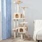 Timberlake Skyscraper Sleep and Play Cat Tree in Beige, , large