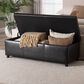 Baxton Studio Bench Storage Ottoman in Dark Brown, , large