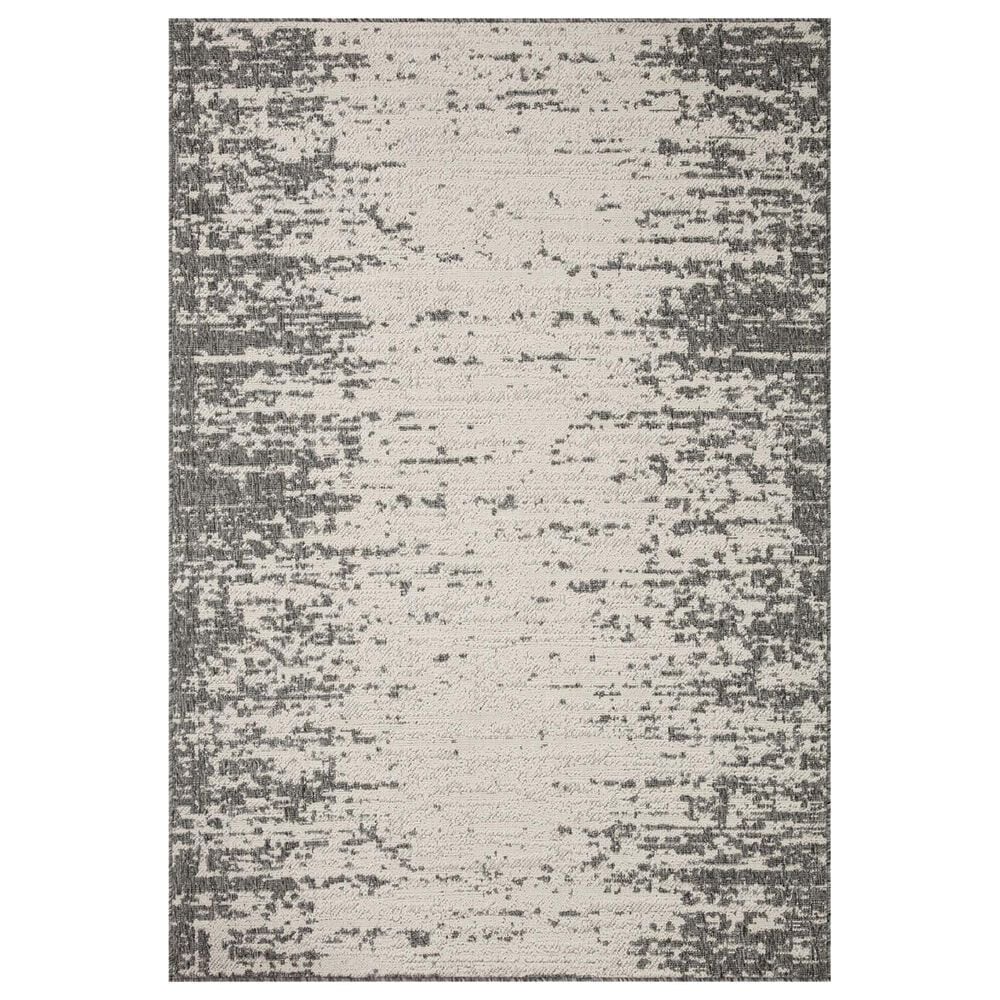 Loloi II Rainier 2"2" x 3"9" Ivory and Grey Indoor/Outdoor Area Performance Rug, , large