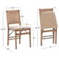 Linon Home Decor Norwich Woven Folding Chair in Natural, , large