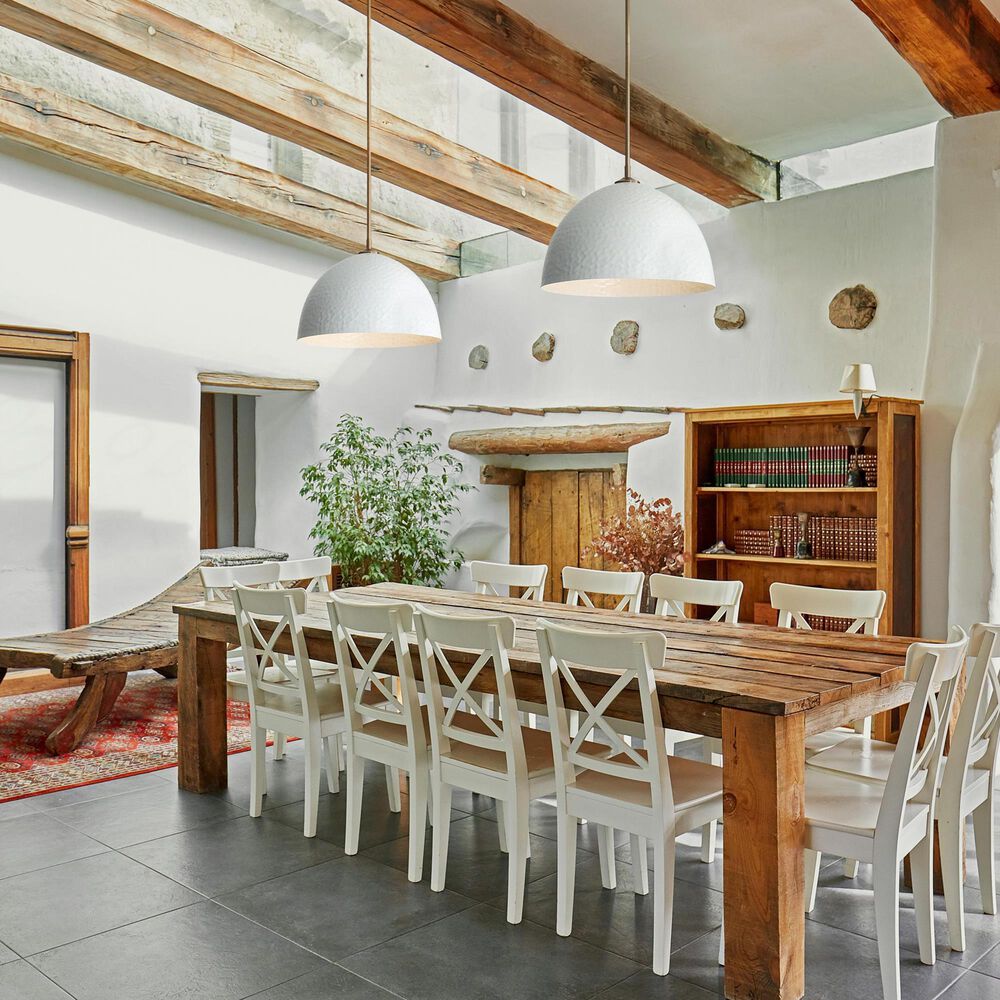 Golden Lighting Shepard 1-Light Pendant with Matte White Shade in Modern Brass, , large