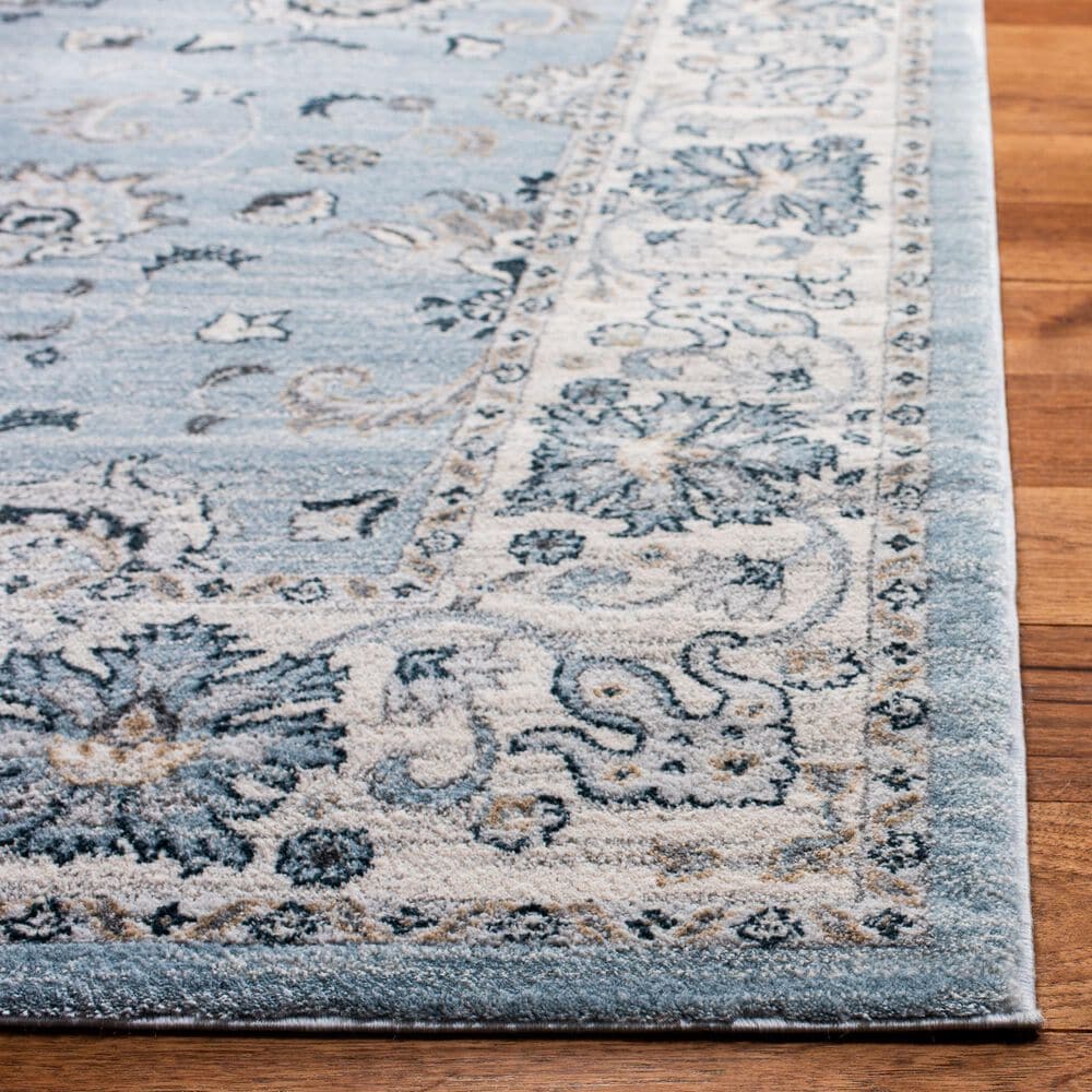 Safavieh Isabella ISA940M 5&#39;3&quot; x 7&#39;6&quot; Light Blue and Cream Area Rug, , large