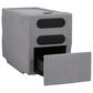 Ashley Modmax 3-Piece Stationary Loveseat with Audio Console in Granite, , large