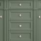 James Martin Vanities Brittany 60" Double Bathroom Vanity in Smokey Celadon with 3 cm Eternal Marfil Quartz Top and Rectangular Sinks, , large