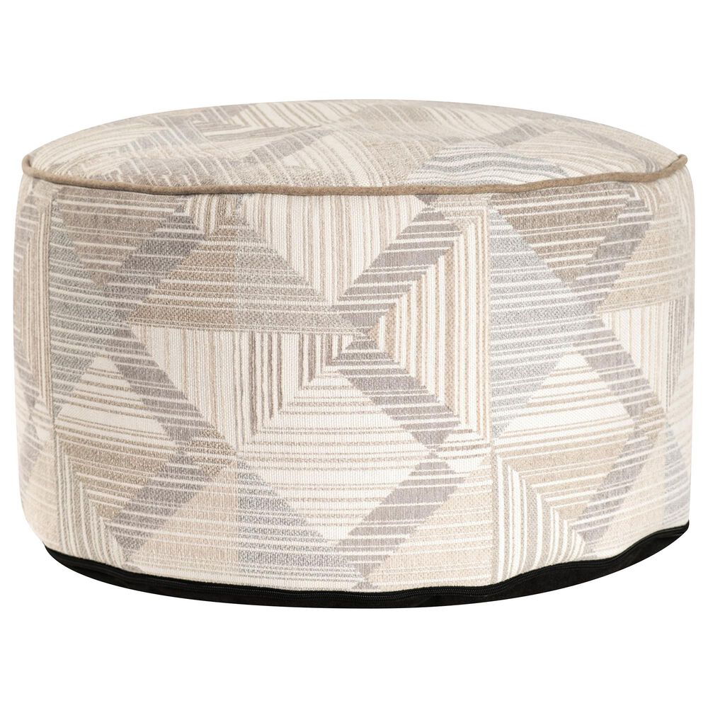 Howard Elliott Prisma Foot Pouf in Natural, , large