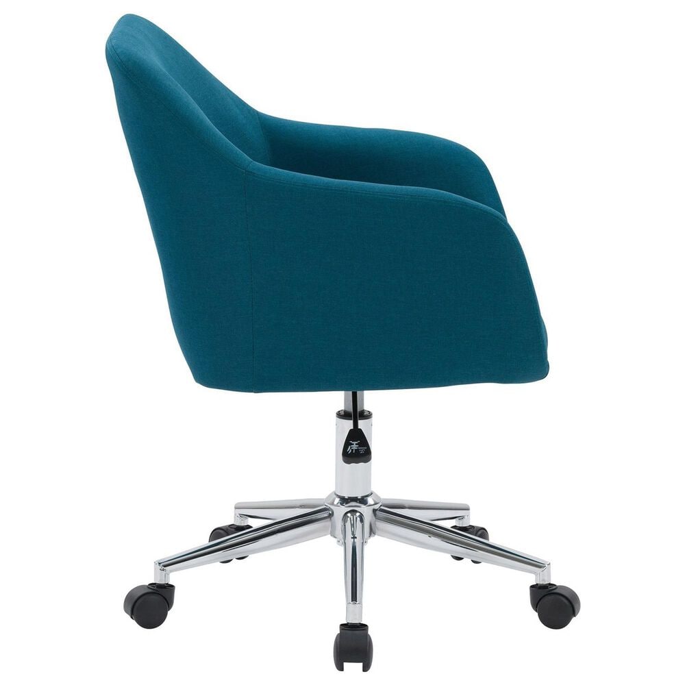 CorLiving Marlowe Upholstered Task Chair in Dark Blue, , large