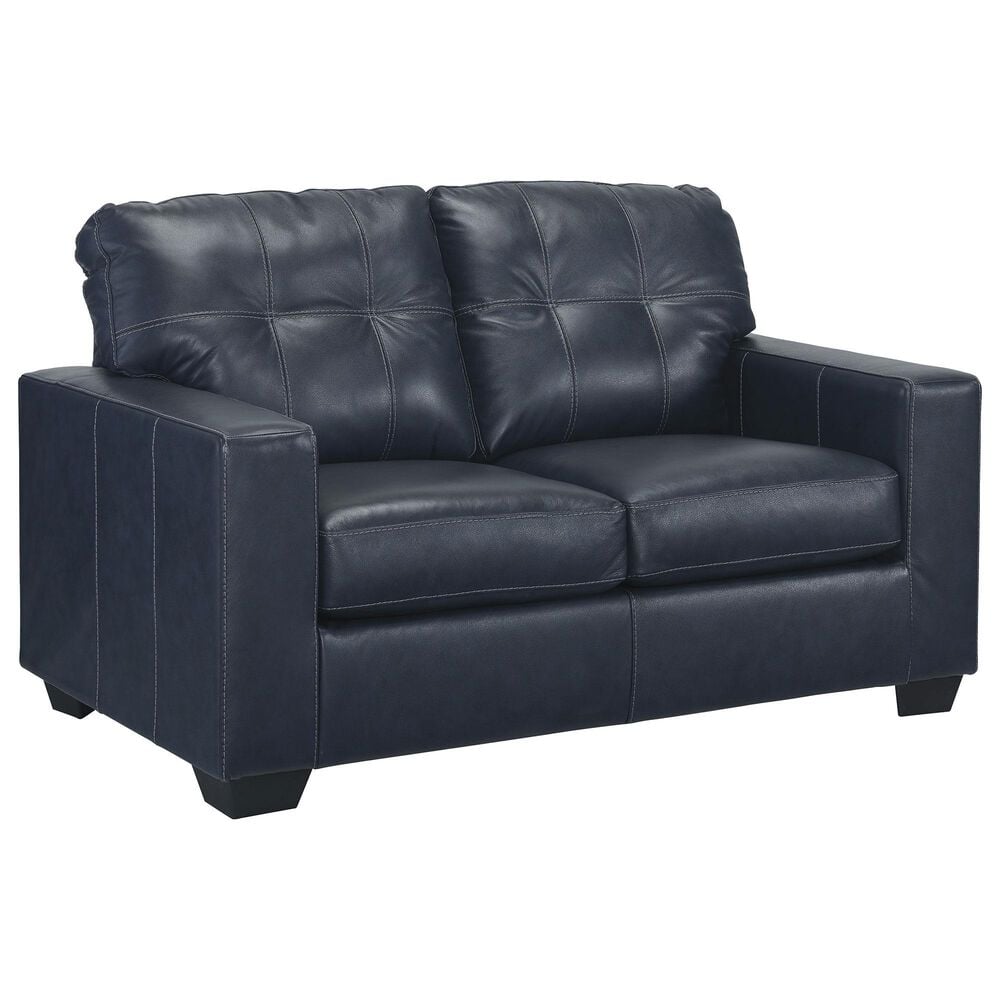 Ashley Santorine Stationary Loveseat in Ocean, , large
