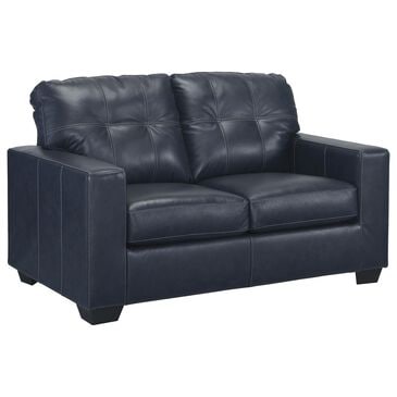 Ashley Santorine Stationary Loveseat in Ocean, , large