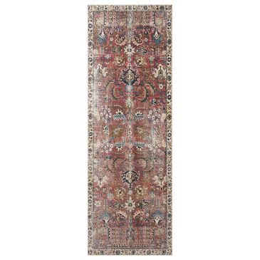 Chris Loves Julia x Loloi Jules 2" x 5" Merlot and Multicolor Area Rug, , large