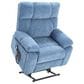Hearth and Haven Large Power Lift Recliner in Blue, , large