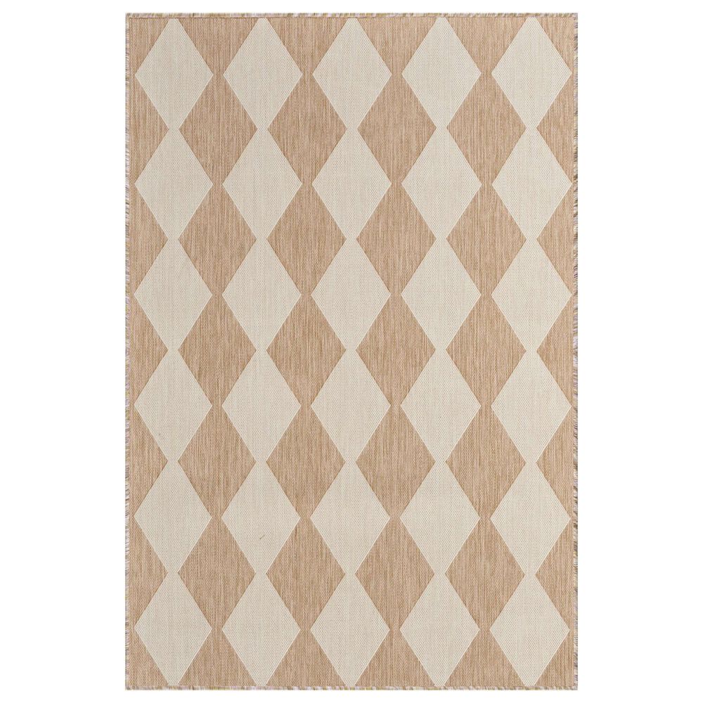 Nourison Positano Geometric Jute 4&#39; x 6&#39; Indoor/Outdoor Area Rug, , large