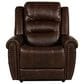 Flexsteel Oscar Power Lift Recliner with Power Lumbar and Headrest in Brown, , large