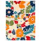Safavieh Cabana CBN308A 4"5" x 6"5" Ivory and Orange Indoor/Outdoor Area Performance Rug, , large
