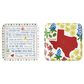 One Hundred 80 Degrees Texas In Bloom Handmade Square Melamine Platter in Red, , large