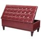 OSP Home Caldwell Storage Ottoman in Crimson Red, , large