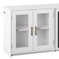 Classic Flame 76" Media Fireplace in White, , large