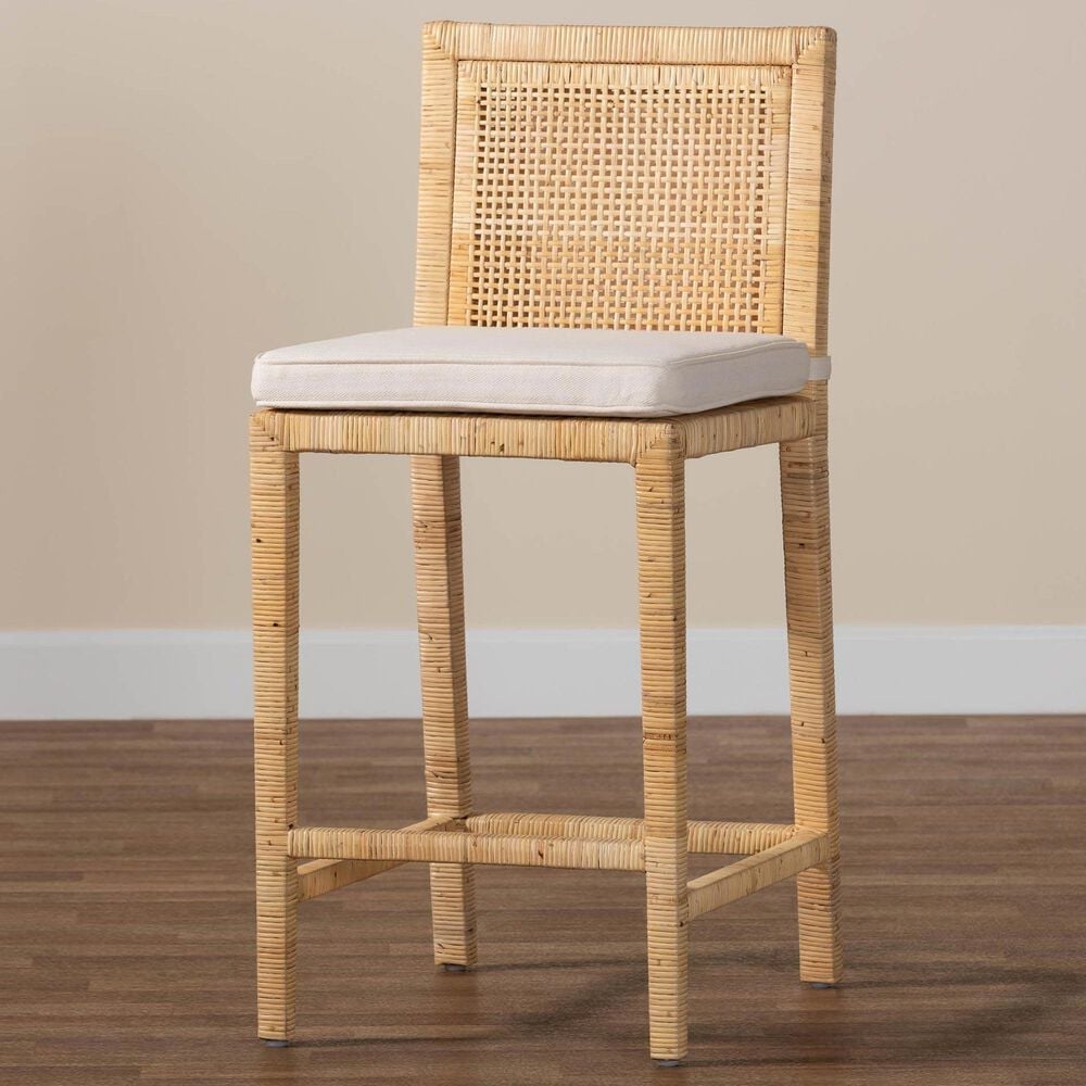 Baxton Studio Sofia Counter Stool in Natural, , large