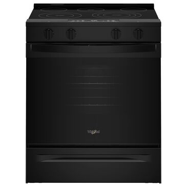 Whirlpool 30" Smart Electric Range with Air Cooking Technology in Black, , large