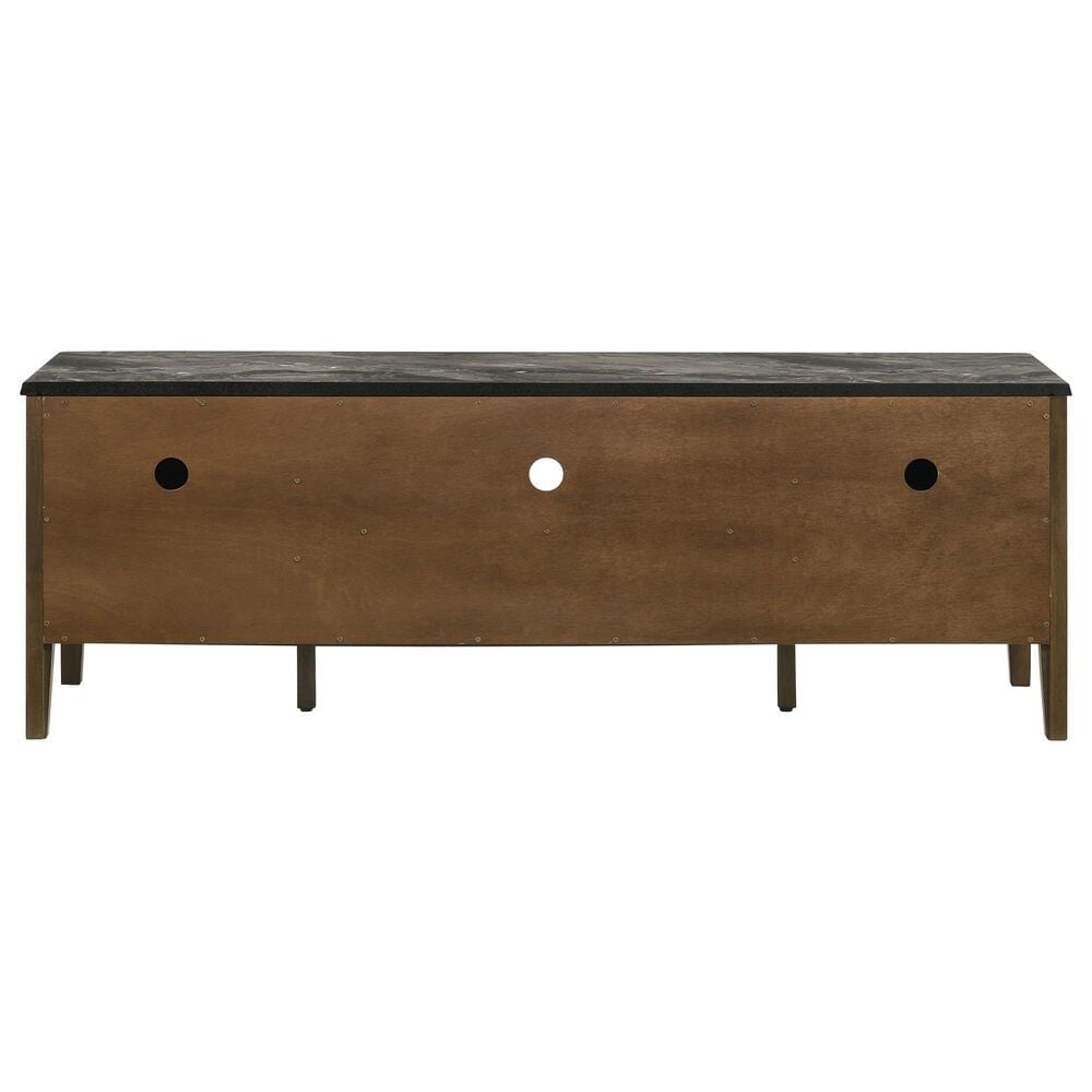 Coaster Bradley 63" SmartTop TV Stand in Smokey Grey and Dark Brown, , large