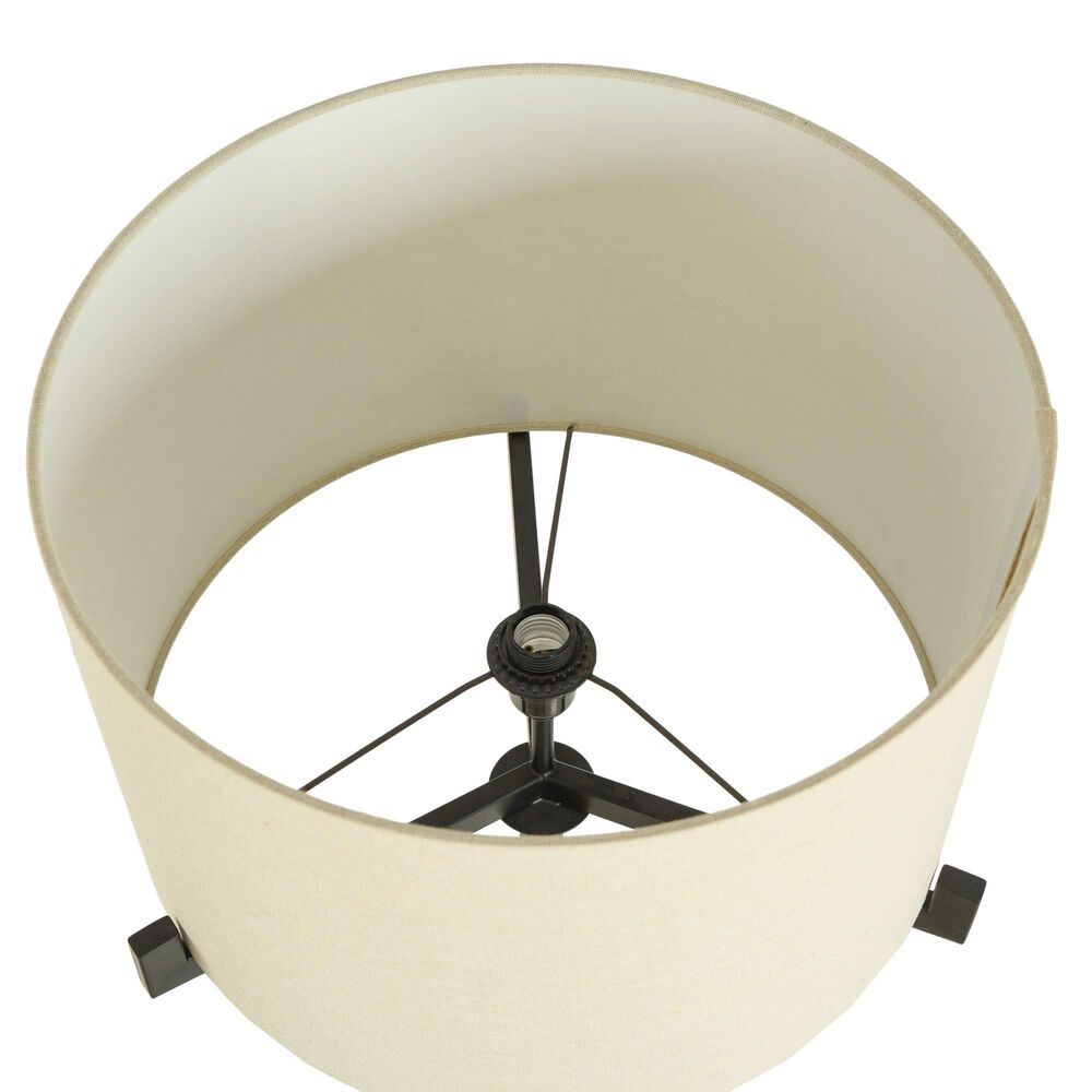 Flair Industries Floor Lamp with Multi Arm Supported Shade in Brushed Black, , large