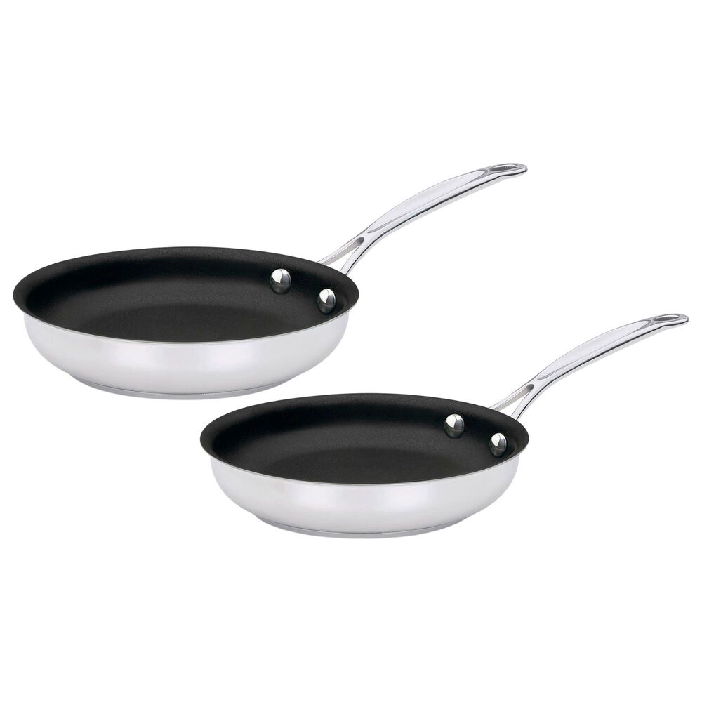 Cuisinart Chef"s Classic Non-Stick Skillet in Stainless Steel (Set of 2), , large