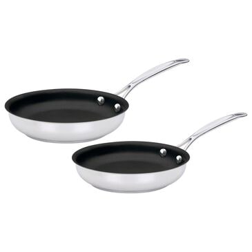 Cuisinart Chef"s Classic Non-Stick Skillet in Stainless Steel (Set of 2), , large